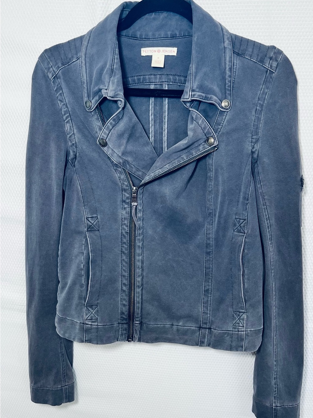 Peyton & Jensen Women's Gray Moto-Style Jacket